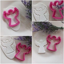 angel outline cookie clay cutter art christmas decorations cutters craft 3d print model - Mito3D