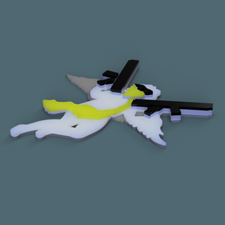 angel robbery angel heist weapons pendants  3d print model - Mito3D