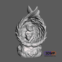 angel sculpture 3d scan art scanner einscan einscan-s no support shining3d statue supportless scans replicas 3d print model - Mito3D
