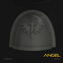 angel space marine pauldron pack game warhammer 40k weapons bundle 3d print model - Mito3D