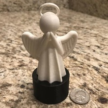 angel tea light home candle 3d print model - Mito3D