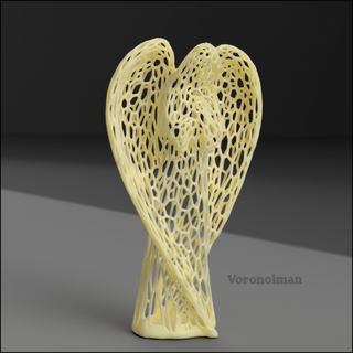 anjo Voronoi anjo Voronoi deco decoração 3d print model - Mito3D