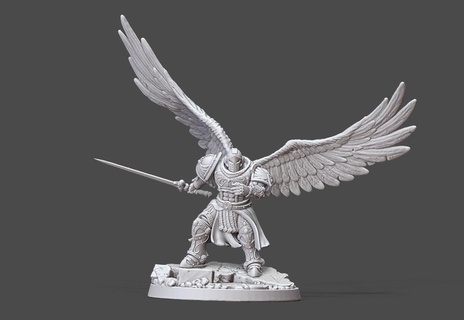 angel war Game warrior paladin knight guardian sci-fi soldier space wargame wargaming battleangel 3d print model - Mito3D