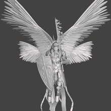 ángel guerrero 3d print model - Mito3D