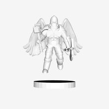 angel warrior game boardgame boardgames board human knight mini miniature miniatures tabletop wargame wargaming 3d print model - Mito3D
