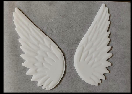 ángel alas Galleta cortador herramientas 3d print model - Mito3D