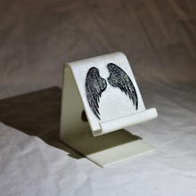 angel wings phone stand home art worldcup holder storage android iphone phonestand universal rugby irish ireland 3d print model - Mito3D