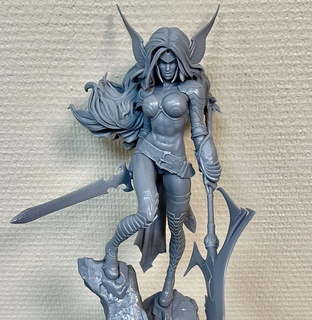 angela figura fantástico futurista estatua escultura miniaturas figuritas mutación niña Aparecer Thor bestia comix marwel superhéroe 3d print model - Mito3D