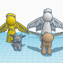 angelical familia 3d print model - Mito3D