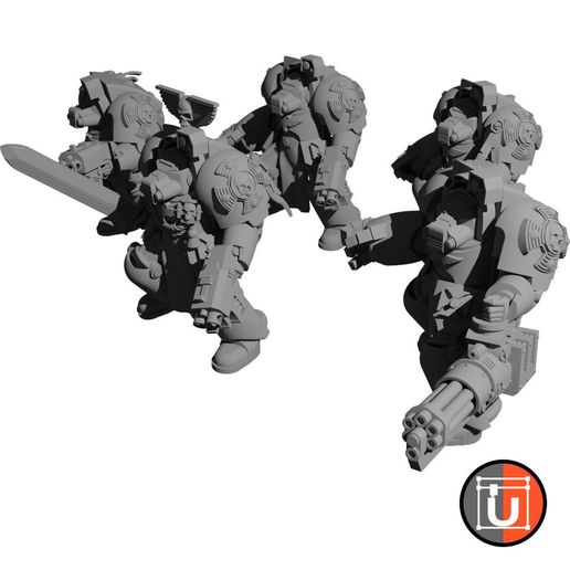 angelic heavy space soldiers game toy 3D print model - Mito3D