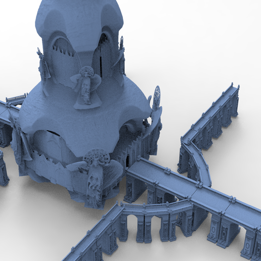 angelical santo torre 3 puentes 3D print model - Mito3D