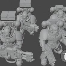 angelic space soldiers heavy weapons angels grimdarkfuture heavyweapons onepagerules spacesoldiers toy 3d print model - Mito3D