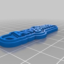 angelina jewelry customized keychains 3d print model - Mito3D