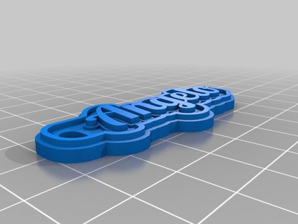 angelo customized keychains 3d print model - Mito3D