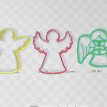 angels cookie cutter home cookies angel 3d print model - Mito3D