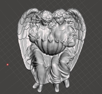 angels wall deco angles wall deco  3d print model - Mito3D