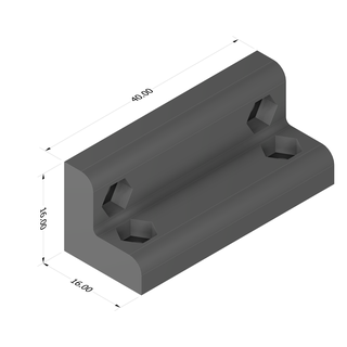 Winkel 4xm3 Werkzeuge Ecke м3 Nuss schleppen m3 3d print model - Mito3D