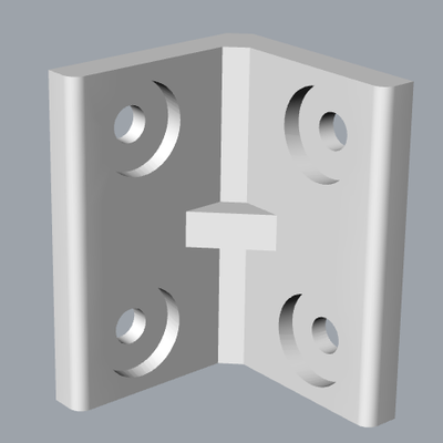 angle bracket 3d print model - Mito3D