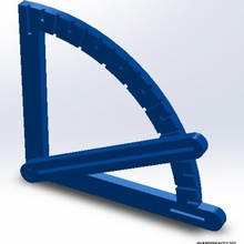medidor de ángulos la herramienta herramientas mano transportador angulos el angulo ángulo 3d print model - Mito3D