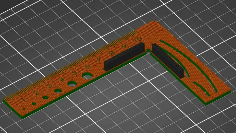 Winkel Werkzeug messen Rahmen 3D print model - Mito3D