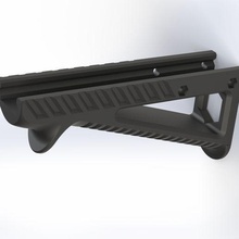 angled foregrip game airsoft grip 3d print model - Mito3D