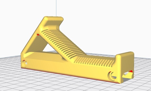 angled forgrip - airsoft grip foregrip nerf diy mlok picatinny 3d print model - Mito3D