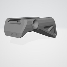 angled grip game ar ak mg lmg smg gun weapon airsoft 3d print model - Mito3D