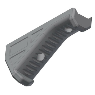 angular m lok foregrip airsoft ref protetor mão 3d print model - Mito3D