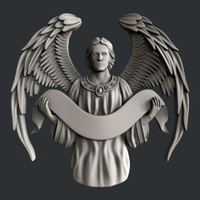 el ángulo.art.ángel.Modelos 3d.de la impresora.de los huesos.magia.artcam.aspire.vcarve 3d print model - Mito3D