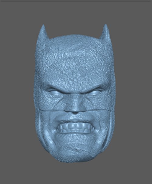 angry batman miller dc comics 3D print model - Mito3D