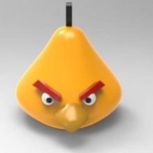 angry birds chuck 3d print model - Mito3D