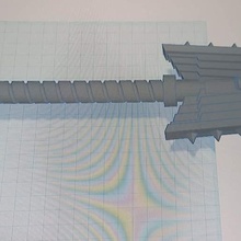 arrabbiato vescovo bastone 3d print model - Mito3D