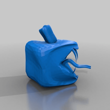 wütend cube apple final Kunst Skulpturen 3d print model - Mito3D