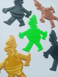 angry dad pin simpsons daddy homer collectible animated series new easy printing matt groening fanart comic chuck sheetz 3d print model - Mito3D