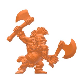 angry dwarf city oldhammer dwarf oldhammer  3d print model - Mito3D