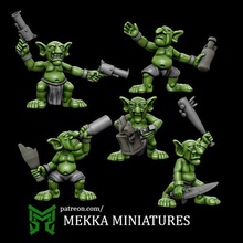 kızgın goblinler cin ork Warhammer gobbo 40k aos fantezi Gorkamorka Mordheim minyatür Paskalya sümüklü grot 3d print model - Mito3D