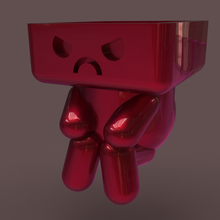 angry keycrappie decor 3d print model - Mito3D