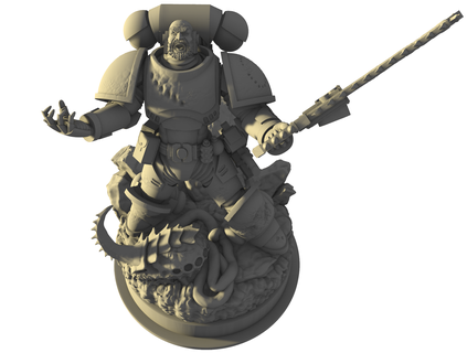 arrabbiato ritmo marino statua spazio bug voidwalker esosuit spacebug caos blu oltremare arte guerriero berserker cranio guerra 3d print model - Mito3D