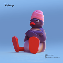 enojado pingu niños juguete figura oncenilos toon dibujos animados 90s memes 3d print model - Mito3D