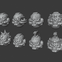 angry sacerdote caschi gioco giocattoli accessori di warhammer 40k space marine cranio eroici cappellano 3d print model - Mito3D