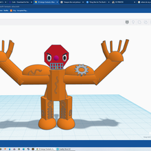 colère robot art 3d print model - Mito3D