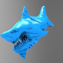 angry squalo 3 gioco arrabbiato shark giocattolo pesce mare monster creatura di stampa oceano 3d print model - Mito3D