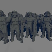 angry spaceguards trooper ease 10000+ downloads gift cadian astramilitarum warhammer warhammer40k wh40k kasrkin 3d print model - Mito3D