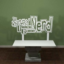 angry video game nerd logo art signes logos youtube vidéo signe de l'examen jeu la colère 3d print model - Mito3D