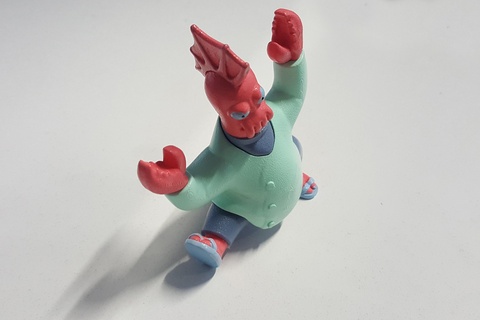 enojado Zoidberg planeta Rápido futurama juguete dibujos animados 3d print model - Mito3D