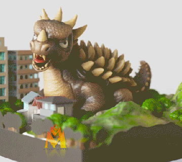 anguirus chibi versiyon fanart japan Tokusatsu karikatür 3d Yazdır model anguirüs yabancı baltık orijinal ultraman kral kong Godzilla Chibi film Kingkong Kaiju Japonya güve doğmuş Ghidorah tv dizi 3d print model - Mito3D