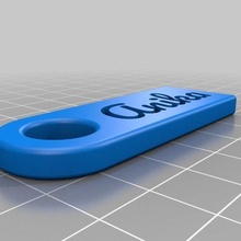 anika clé chaîne personnalisé accessoires 3d print model - Mito3D