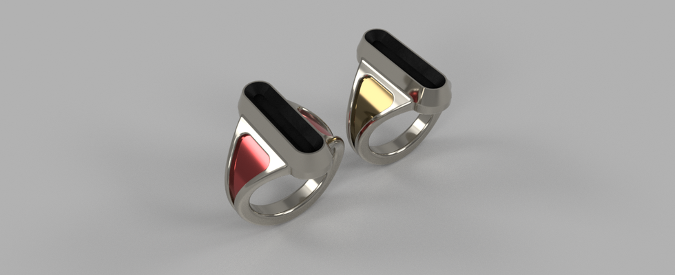 anillo moderno gioielleria arte 3d print model - Mito3D