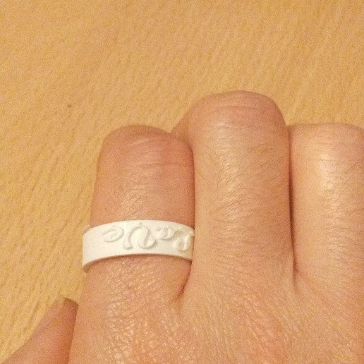 anillo de amor la joyería joya 3D print model - Mito3D