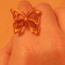 anillo anello di mariposa gioielli joya 3d print model - Mito3D